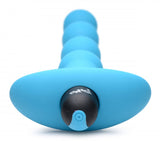 BANG Remote Control Vibrating Silicone Anal Beads - Blue