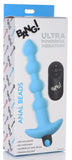 BANG Remote Control Vibrating Silicone Anal Beads - Blue