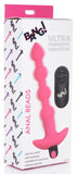 BANG Remote Control Vibrating Silicone Anal Beads - Pink