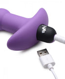 BANG Remote Control Vibrating Silicone Anal Beads - Purple
