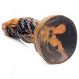 Creature Cocks Ravager Rippled Tentacled Monster Silicone Dildo - Red/Orange/Brown