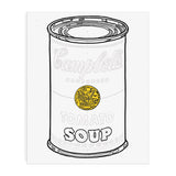 Andy Warhol soup can paint by number kit