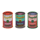 Andy Warhol Soup Cans Set of 3 Shaped Puzzles