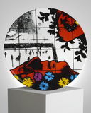 GILBERT & GEORGE PORCELAIN PLATE - "WINTER FLOWERS"