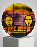 GILBERT & GEORGE PORCELAIN PLATE - "LIGHT HEADED"