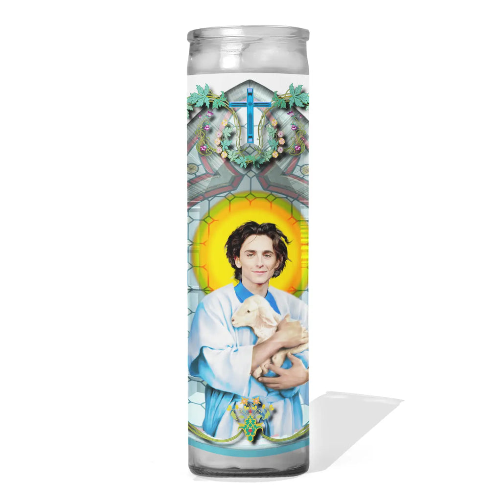 Timothee Chalamette Celebrity Prayer Candle