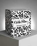 Keith Haring Red Running Heart Candle