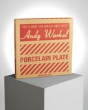 ANDY WARHOL PORCELAIN PLATE -  CAMPBELL - BLUE/YELLOW