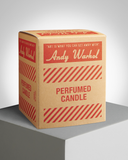 Andy Warhol Red / Yellow Flower Candle