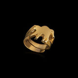 Cat Signet Ring by Jonathan Johnson