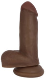 JOCK 6 Inch Dildo with Balls - Brown