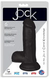 JOCK 6" Dildo w/ Balls - BLACK