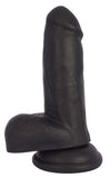 JOCK 6" Dildo w/ Balls - BLACK
