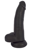 JOCK 8 Inch Dildo with Balls - Black