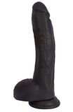 JOCK 10 Inch Dildo with Balls - Black