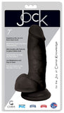 JOCK 7" Dildo w/ Balls - BLACK