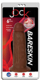6" BARESKIN DILDO BY JOCK w/o BALLS - Dark