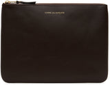 COMME DES GARÇONS CLASSIC LEATHER POUCH WALLET BROWN