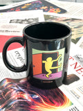 KEITH HARING NATIONAL COMING OUT DAY MUG BLACK