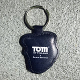 Tom of Finland Biker Head Leather Keyring