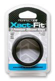 Xact-Fit Cock Rings sz 2.0- 2.1" set of 3 by Perfect Fit