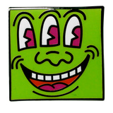 KEITH HARING 3-EYED MONSTER PIN