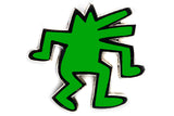 KEITH HARING DANCING DOG PIN - GREEN