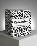 Keith Haring White/Black Drawing Candle