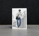 Tom of Finland "Mailman" Letterpress Greeting Card