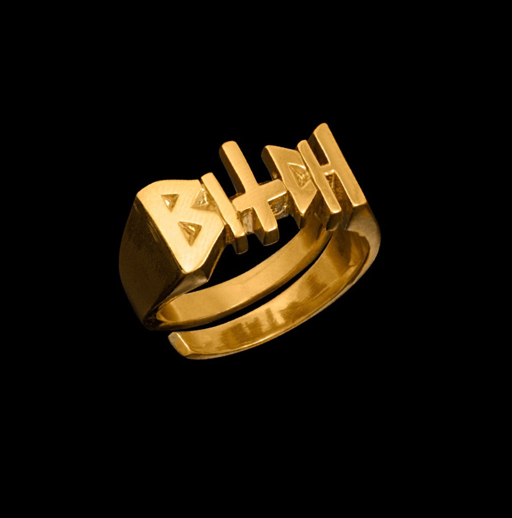 Bruce LaBruce Bitch Ring by Jonathan Johnson