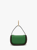 JW ANDERSON MICRO BUMPER-7 LEATHER POUCH GREEN