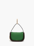 JW ANDERSON MICRO BUMPER-7 LEATHER POUCH GREEN