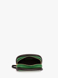 JW ANDERSON MICRO BUMPER-7 LEATHER POUCH GREEN