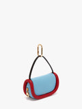 JW ANDERSON MICRO BUMPER-7 LEATHER POUCH BLUE