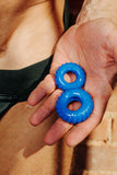 Oxballs Truckt Cock Ring (2 Pack) - Police Blue