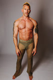 LUDOVIC DE SAINT SERNIN TRANSPARENT PANTS KHAKI