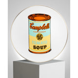 ANDY WARHOL PORCELAIN PLATE -  CAMPBELL - BLUE/YELLOW