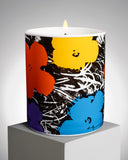 Andy Warhol Violet / Blue / Orange / Yellow Flower Candle