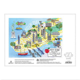 NEW YORK CITY MAP 1000 PIECE JIGSAW PUZZLE