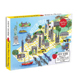 NEW YORK CITY MAP 1000 PIECE JIGSAW PUZZLE