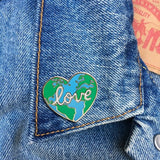 Love Earth Enamel Pin by The Found