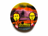 GILBERT & GEORGE PORCELAIN PLATE - "LIGHT HEADED"