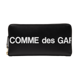 Comme des Garçons Huge Logo Zip Around Travel Wallet (Black)