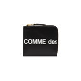 Comme des Garçons Huge Logo Half Zip Small Wallet (Black)