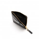 Comme des Garçons Huge Logo Half Zip Small Wallet (Black)