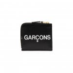 Comme des Garçons Huge Logo Half Zip Small Wallet (Black)