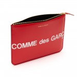 Comme des Garçons Huge Logo Zip Pouch Wallet (Red)