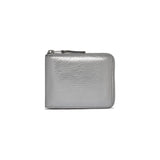 COMME DES GARÇONS SILVER MEDIUM ZIP WALLET