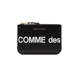 Comme des Garçons Huge Logo Small Zip Pouch Wallet (Black)