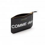 Comme des Garçons Huge Logo Small Zip Pouch Wallet (Black)